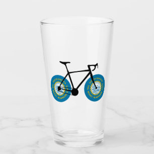 South Dakota Flag Cycling Glas