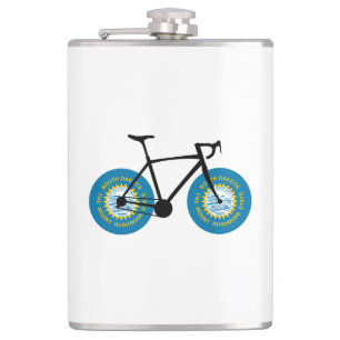 South Dakota Flag Cycling Heupfles