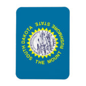 South Dakota Flag Magneet (Verticaal)