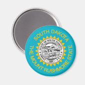 South Dakota Flag Magnet (Voorkant / Achterkant)