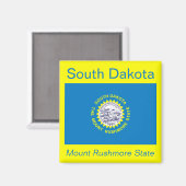 South Dakota Flag Magnet (Voorkant / Achterkant)