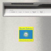 South Dakota Flag Magnet (Insitu (Vaatwasser))