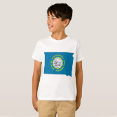 South Dakota Flag Map T-shirt (Voorkant volledig)