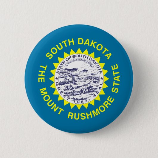 South Dakota Flag Ronde Button 5,7 Cm (Voorkant)
