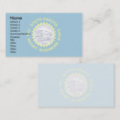 South Dakota Flag Visitekaartje (Voorkant / Achterkant)