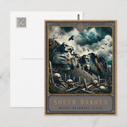 South Dakota | Gotische kunst Briefkaart (Voorkant / Achterkant)
