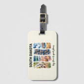 South Dakota - Grote Steen & Stille Vlakten Bagagelabel (Voorkant (verticaal))