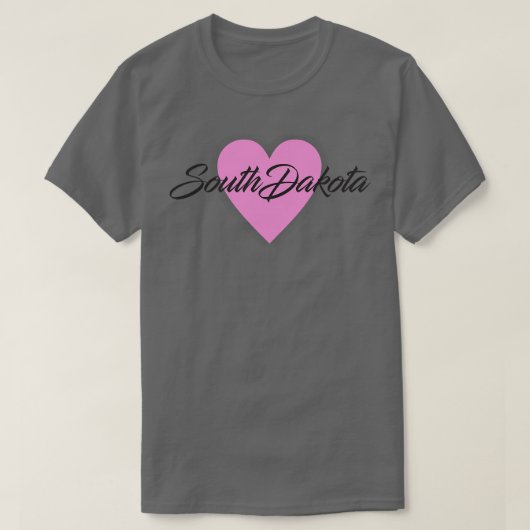 South Dakota Heart T-shirt (Design voorkant)