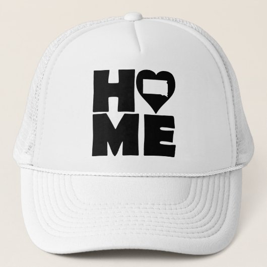South Dakota Home Heart State Ball Pet Trucker Hat (Voorkant)
