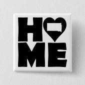 South Dakota Home Heart State Button Badge Pin (Voorkant)