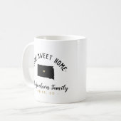 South Dakota Home Sweet Home Familie Monogram Mok (Voorkant links)