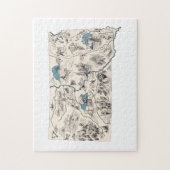 South Dakota -  kaart voor het Afbeelding Legpuzzel (Verticaal)