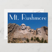 South Dakota, Keystone, Mount Rushmore Briefkaart (Voorkant / Achterkant)