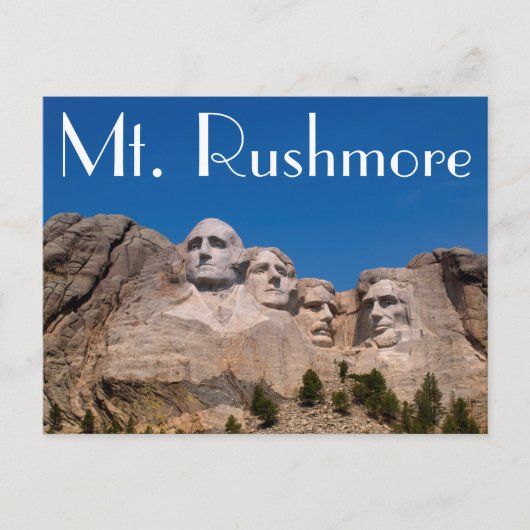 South Dakota, Keystone, Mount Rushmore Briefkaart (Voorkant)