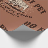 South Dakota laat de Fluffy Koeien Bison Cadeaupapier (Hoek)