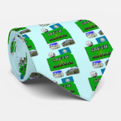 South Dakota Map, Fototekst, Faux Quarter Stropdas (Opgerold)