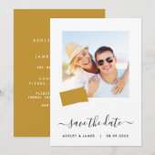 South Dakota Map Wedding Save the Date Kaart (Voorkant / Achterkant)