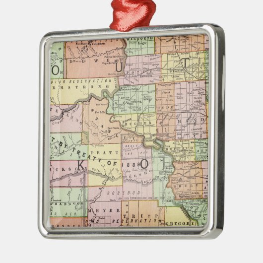 South Dakota Metalen Ornament (Links)