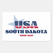 South Dakota Mijn Sticker van de thuisstaat (Voorkant)