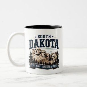 South Dakota Monument Avontuur Tweekleurige Koffiemok