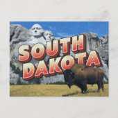 South Dakota Mount Rushmore Bison Briefkaart (Voorkant)