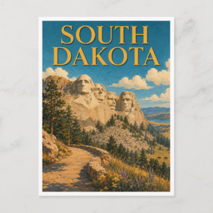 South Dakota Mount Rushmore GeoSaga Briefkaart