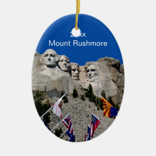 South Dakota Mount Rushmore Keramisch Ornament (Voorkant)