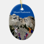 South Dakota Mount Rushmore Keramisch Ornament (Achterkant)
