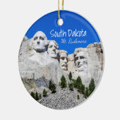 South Dakota Mount Rushmore Keramisch Ornament (Links)