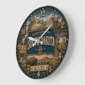South Dakota Mount Rushmore Rustic Wall Art Grote Klok (Hoek)