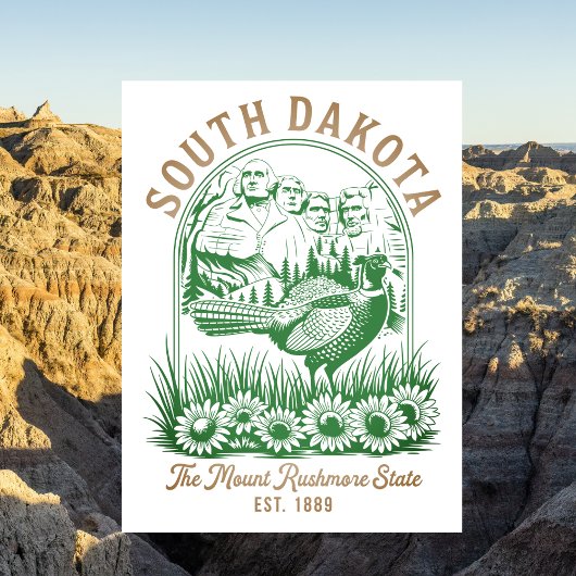 South Dakota Mount Rushmore State Reis Briefkaart
