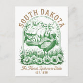 South Dakota Mount Rushmore State Travel Briefkaart (Voorkant)