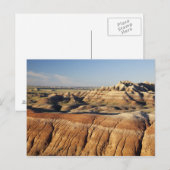 South Dakota, nationaal park Badlands, Badlands Briefkaart (Voorkant / Achterkant)