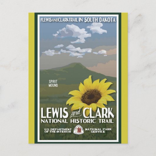  South Dakota National Park Travel Briefkaart (Voorkant)