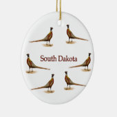 South Dakota Pheasants Keramisch Ornament (Rechts)