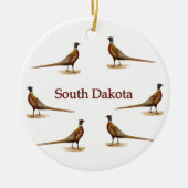South Dakota Pheasants Keramisch Ornament (Voorkant)