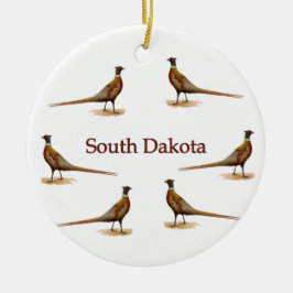 South Dakota Pheasants Keramisch Ornament