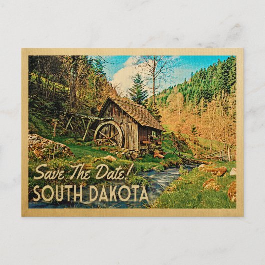 South Dakota redt de datum van de roestrijke Bosse Aankondigingskaart (Voorkant)