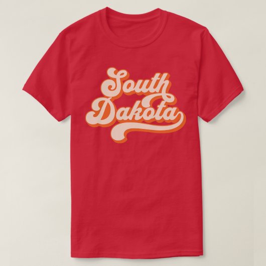 South Dakota Retro T-shirt (Design voorkant)