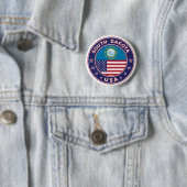 South Dakota Ronde Button 5,7 Cm (In situ)