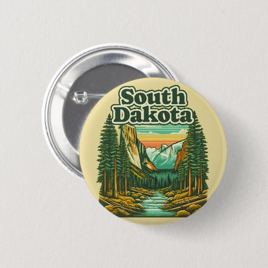 South Dakota Ronde Button 5,7 Cm (Voorkant /achterkant)