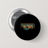 South Dakota Ronde Button 5,7 Cm (Voorkant /achterkant)