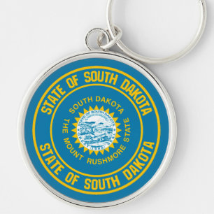 South Dakota Round Emblem Sleutelhanger