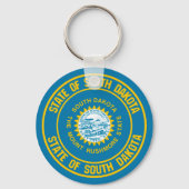 South Dakota Round Emblem Sleutelhanger (Voorkant)