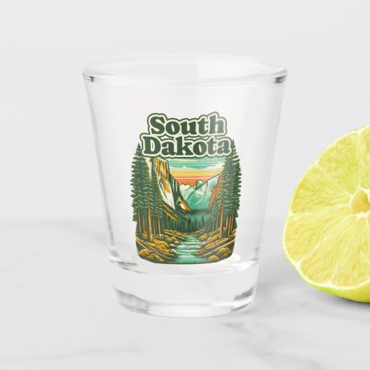 South Dakota Shot Glas (Voorkant)