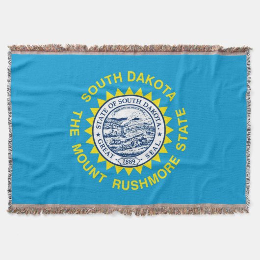 South Dakota State Flag Design Decor Deken (Voorkant)