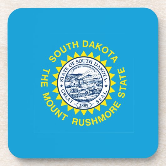 South Dakota State Flag Design Decor Onderzetter (Voorkant)