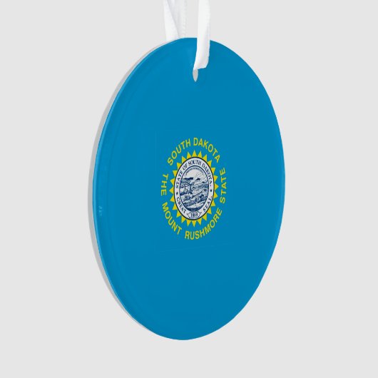 South Dakota State Flag Design Decor Ornament (voorkant)