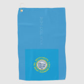 South Dakota State Flag Design Jouw tekst op een Golfhanddoek (Voorkant)