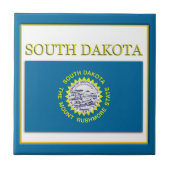 South Dakota State Flag Design Tegel Tegeltje (Voorkant)